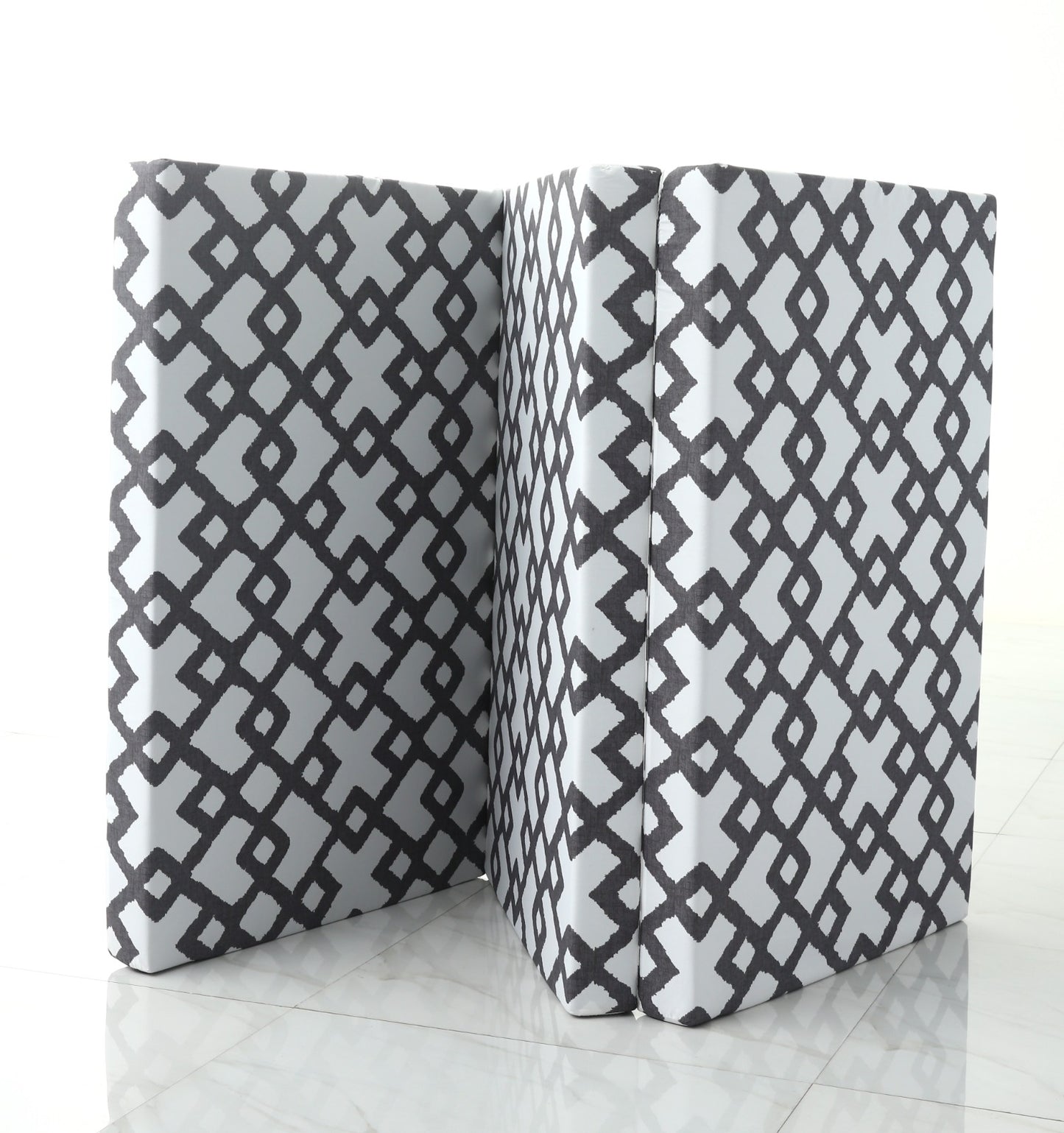 Foldable Mattress- Grey Diamond