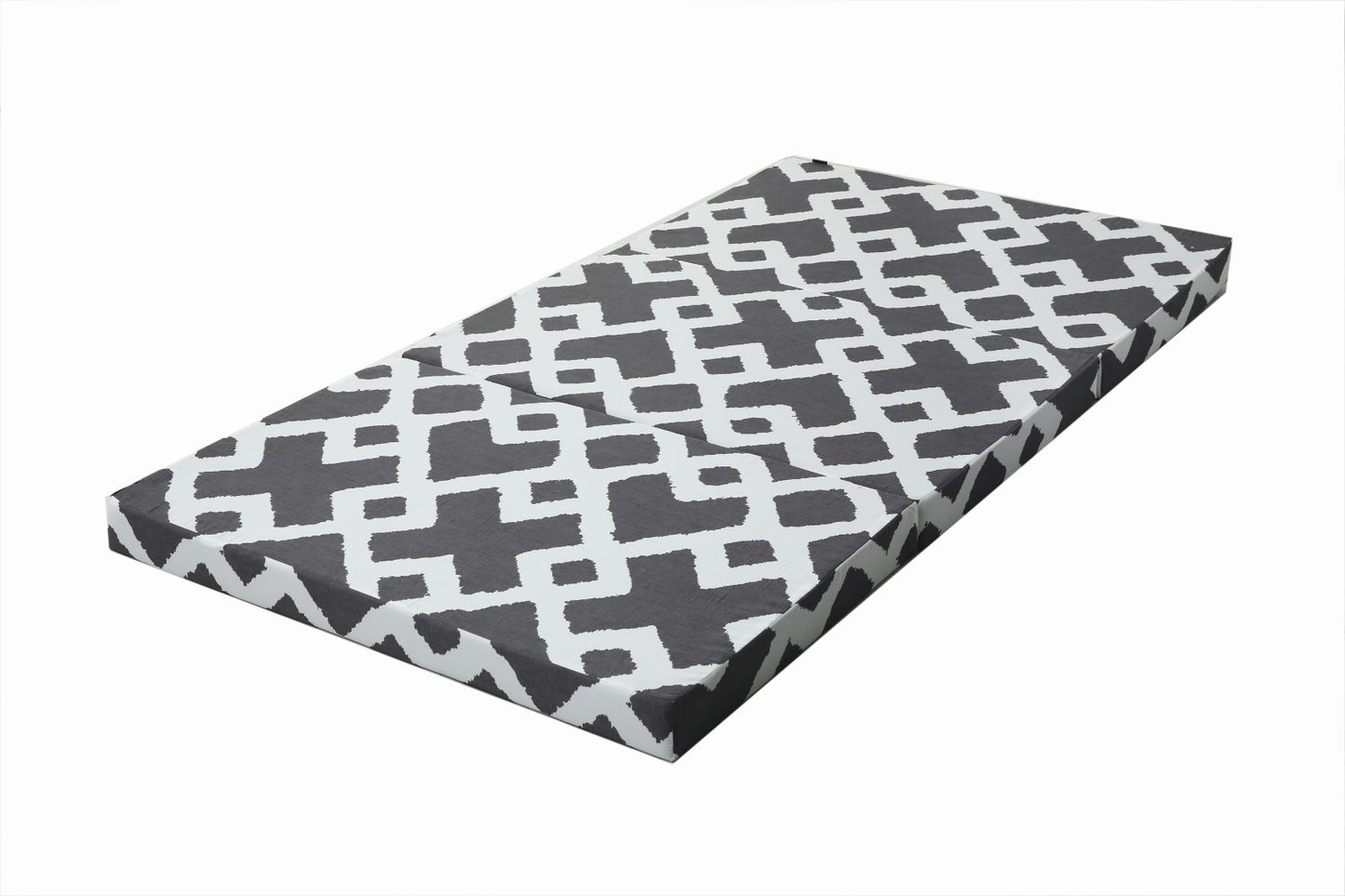 Foldable Mattress- Grey Diamond