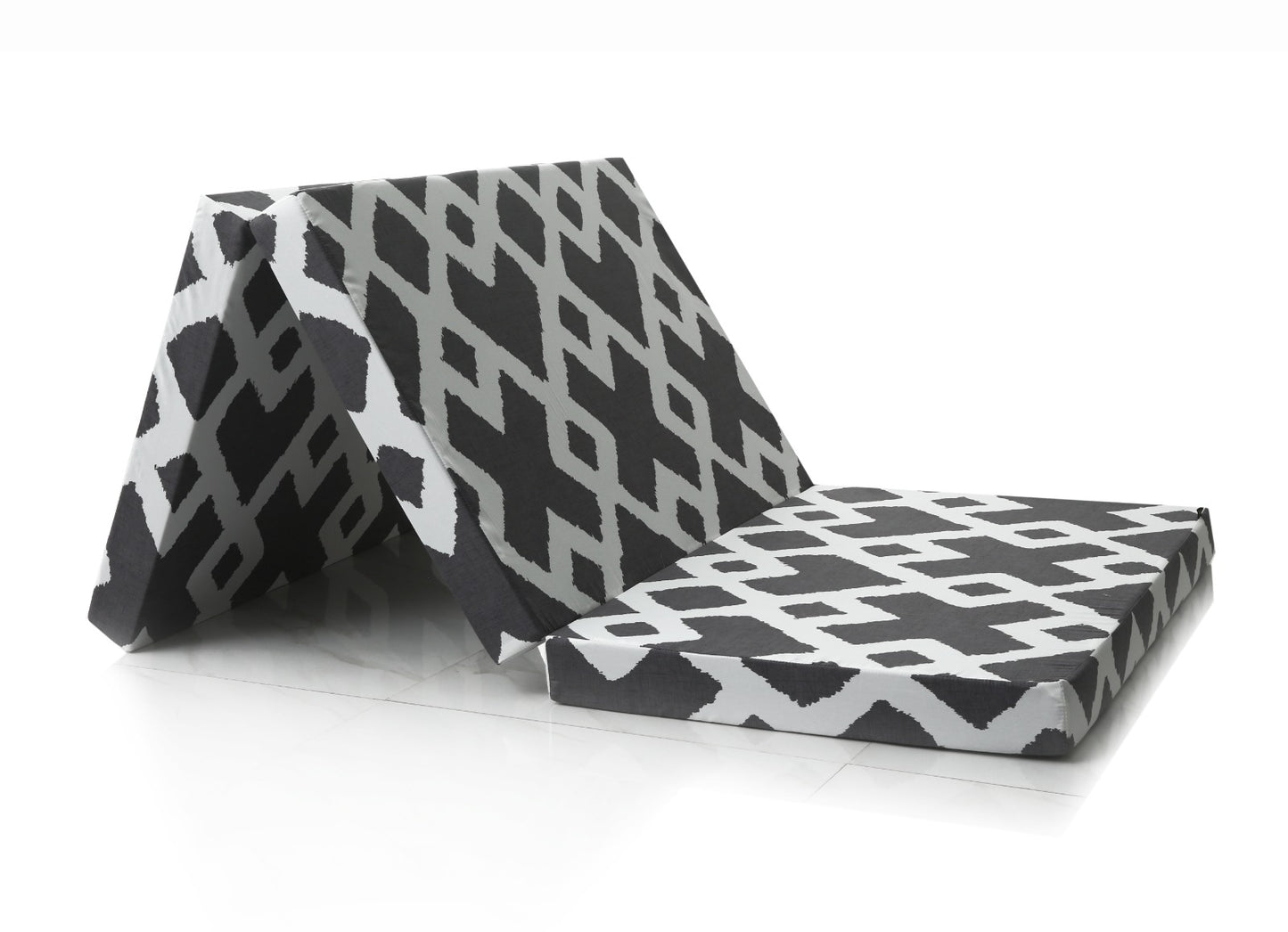 Foldable Mattress- Grey Diamond
