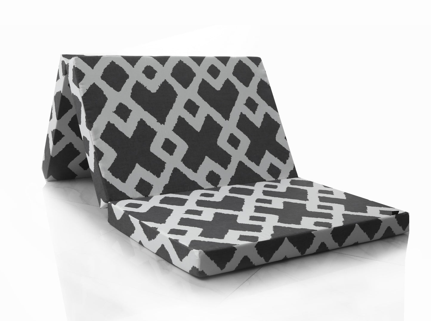 Foldable Mattress- Grey Diamond