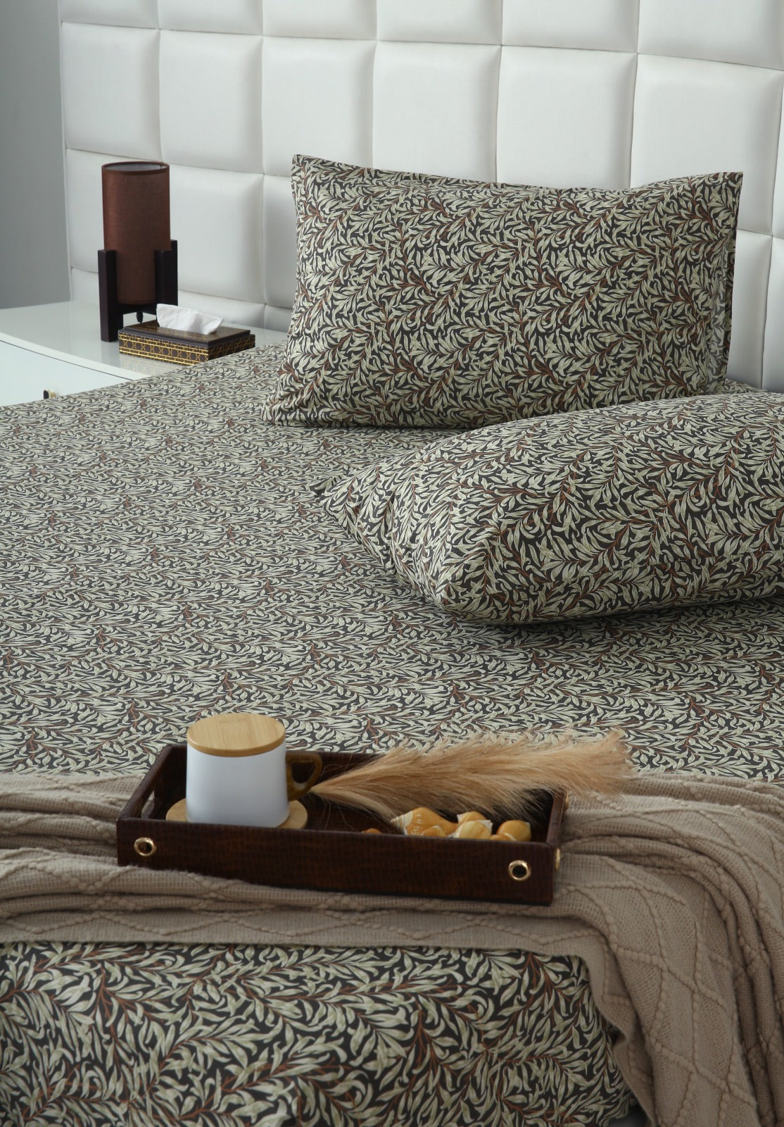 Fitted Bed Sheet- Brown Jewel Fitted Sheets Apricot