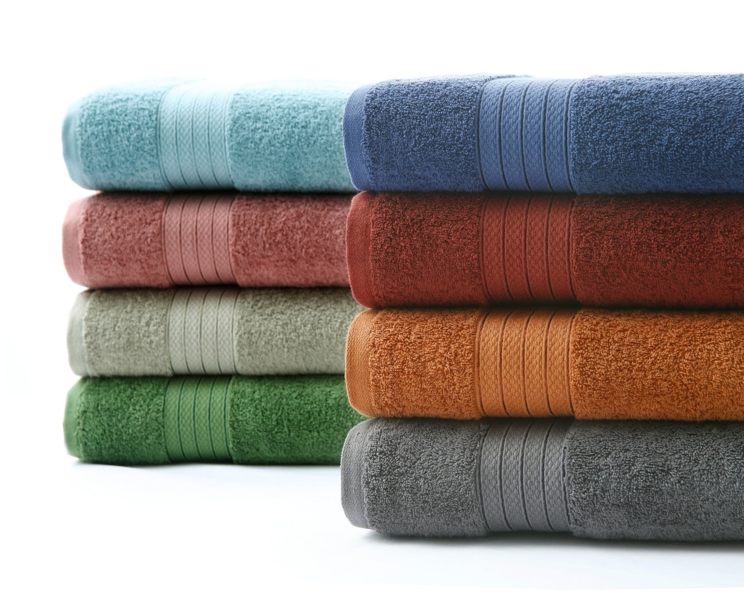 1 PC 100% Cotton Towel (16078)- Storm Blue