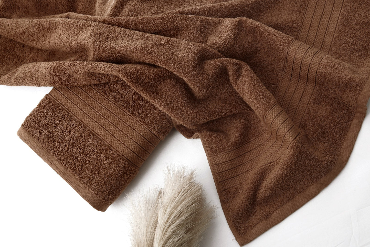1 PC 100% Cotton Towel (16080)- Sudan Brown