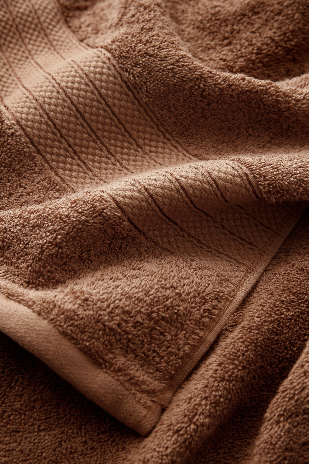 1 PC 100% Cotton Towel (16080)- Sudan Brown
