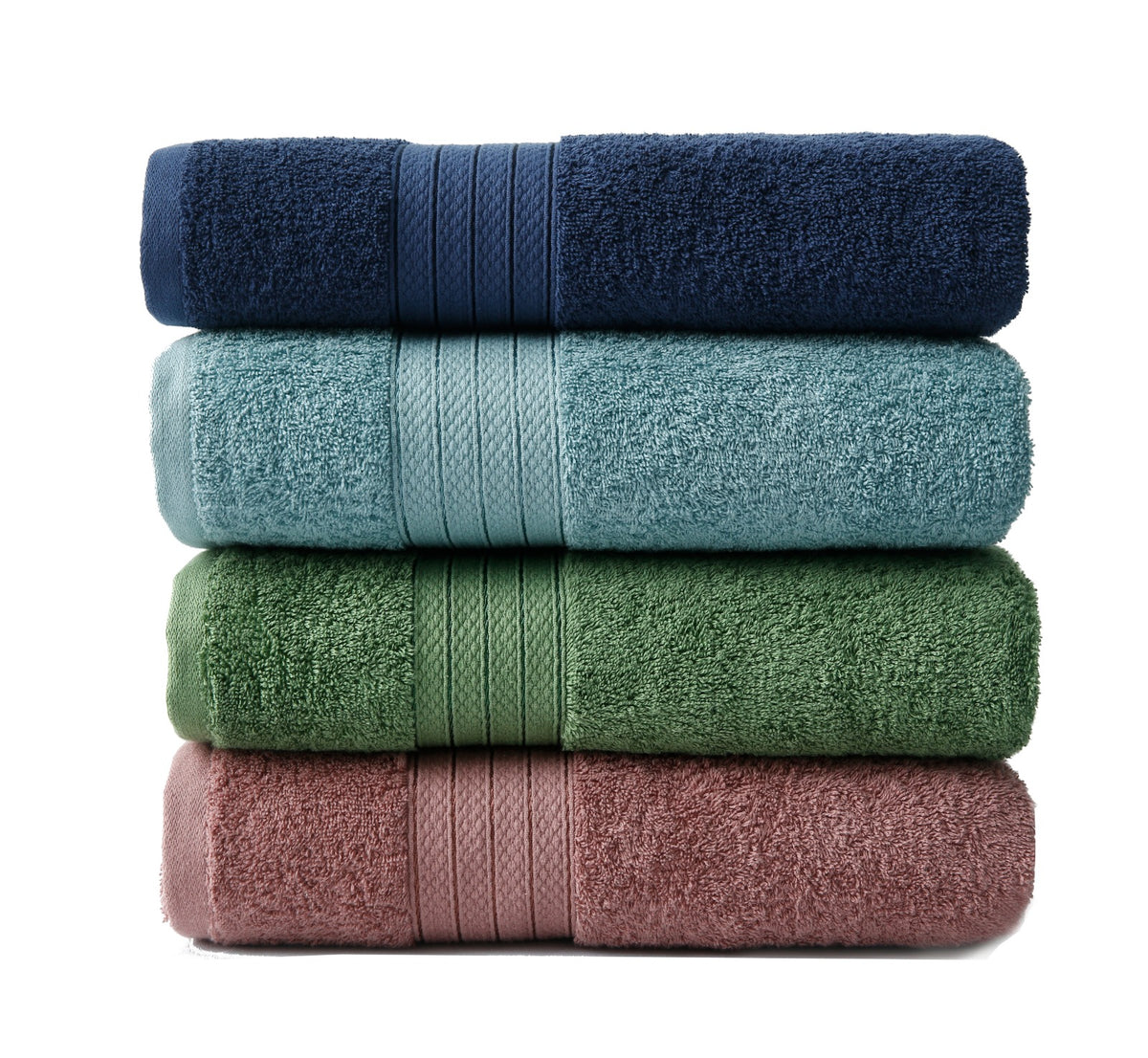 1 PC 100% Cotton Towel (16078)- Storm Blue