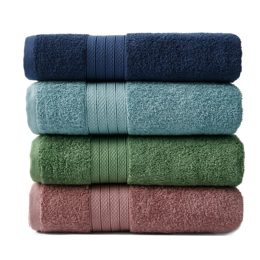 1 PC 100% Cotton Towel (16081)- Dusty Pink Bath Towels & Washcloths Apricot