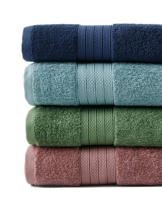 1 PC 100% Cotton Towel (16081)- Dusty Pink Bath Towels & Washcloths Apricot