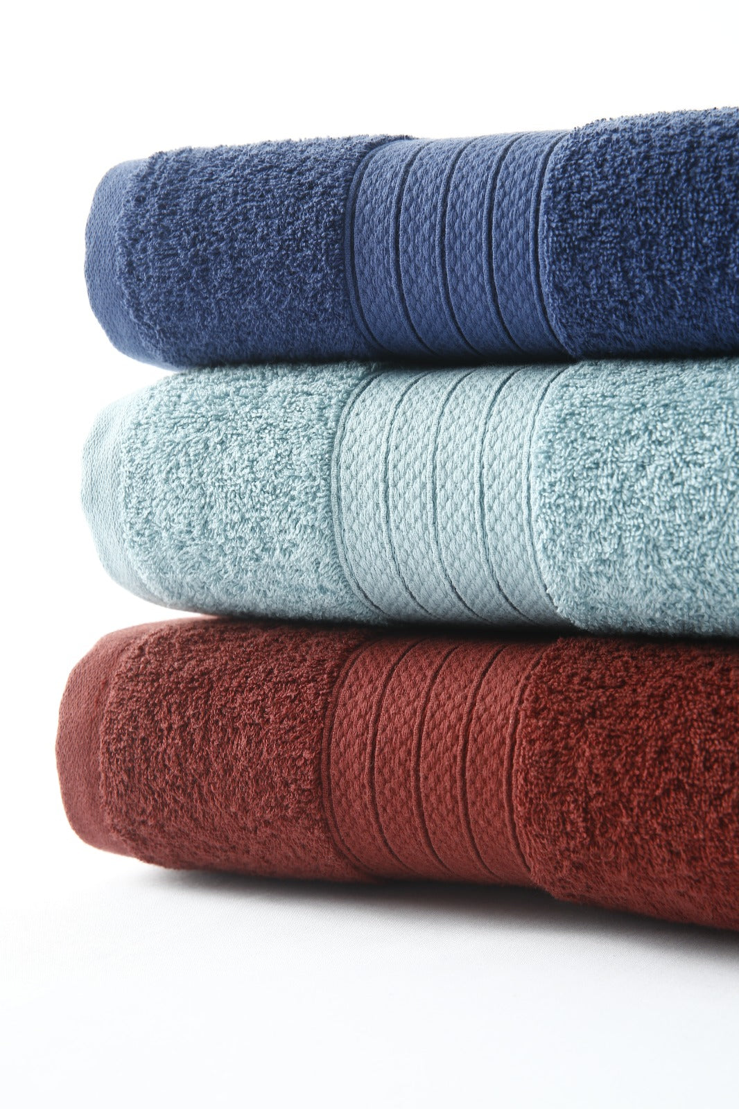 1 PC 100% Cotton Towel (16078)- Storm Blue