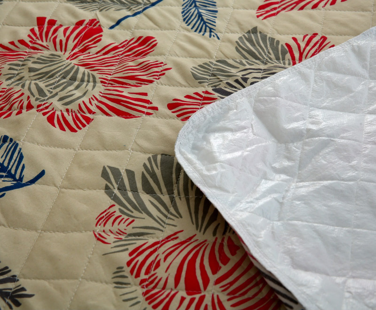 Quilted Waterproof Mattress Protector- Cherry Blossom