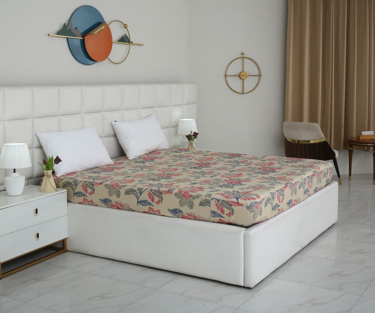 Quilted Waterproof Mattress Protector- Cherry Blossom