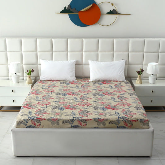 Quilted Waterproof Mattress Protector- Cherry Blossom