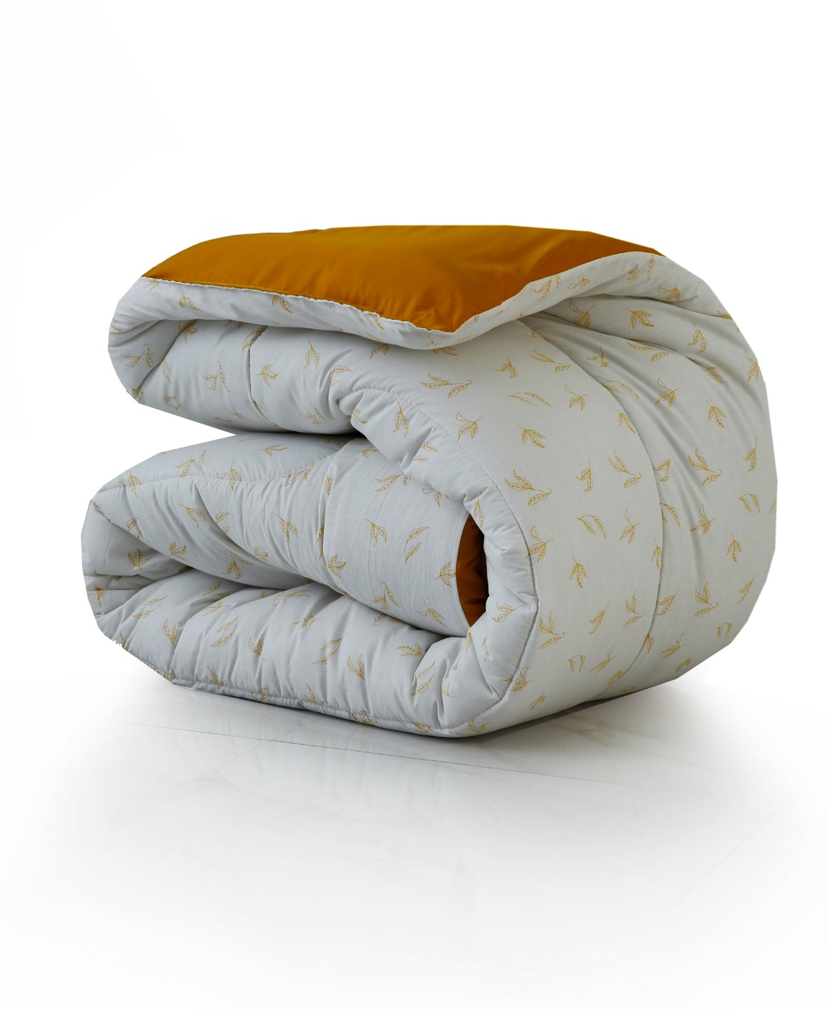 8 PCs Premium Winter Razai Set- Golden Meadow