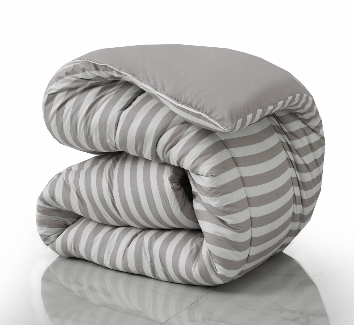 8 PCs Winter Razai Set- Beige Stripes