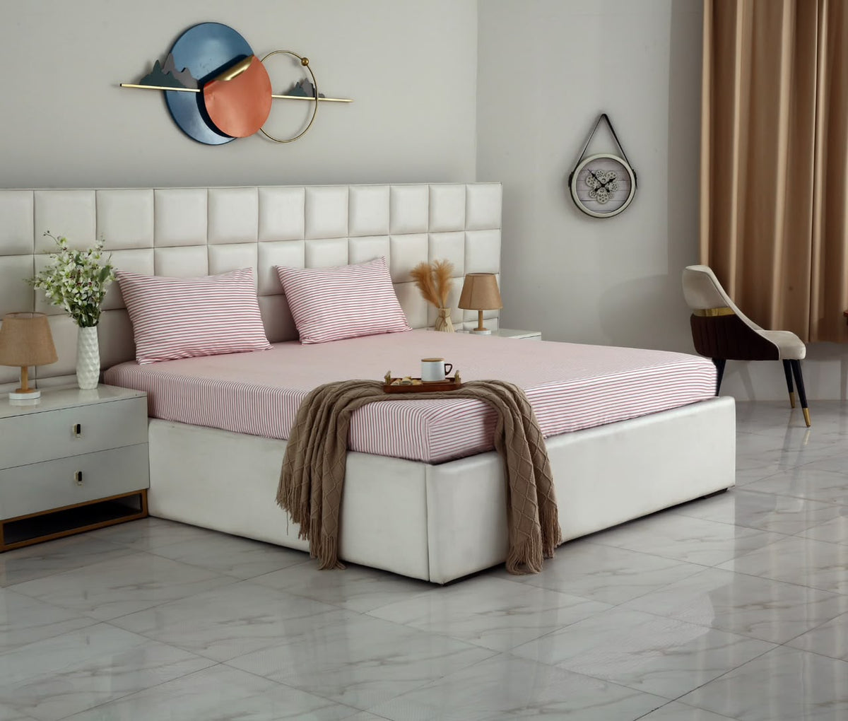 Fitted Bed Sheet- PFT0293