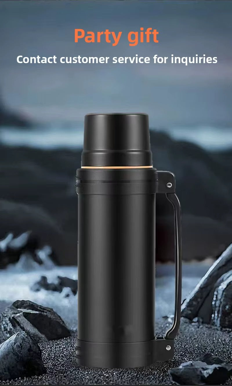 2L Large Capacity Flasks for Hot and Cold Drinks SA2607-19 Black Apricot