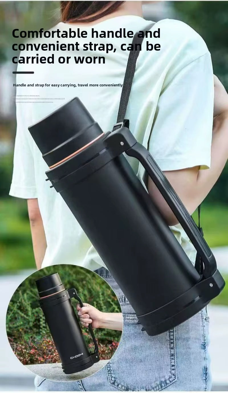 2L Large Capacity Flasks for Hot and Cold Drinks SA2607-19 Black Apricot