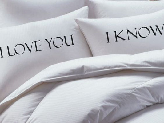 2 PCs Digital Printed Couple Pillow-LOVE