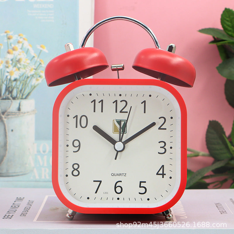 Side Table Alarm Clock-(SA2405-231) Clock Apricot   