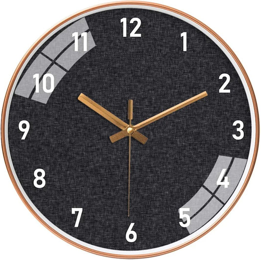 30CM Wall Clock-5723Black(SA2405-203) Clock Apricot   