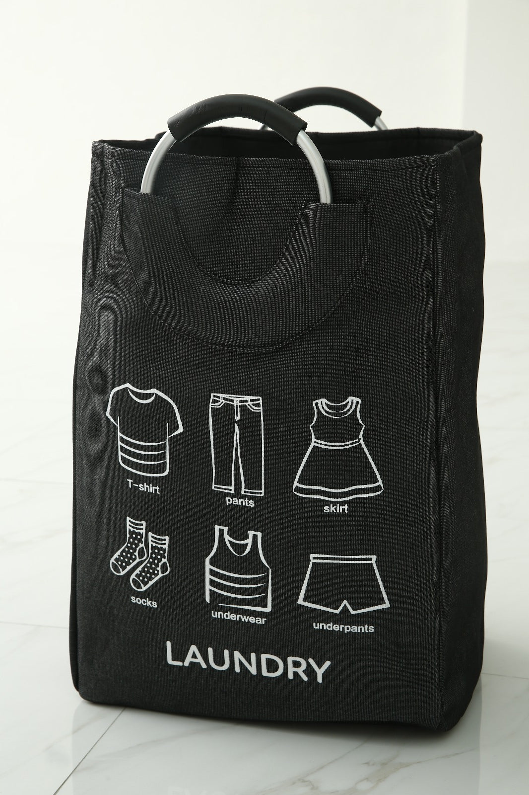 Eva Laundry Basket-Black(LAUNDRY)  Apricot   