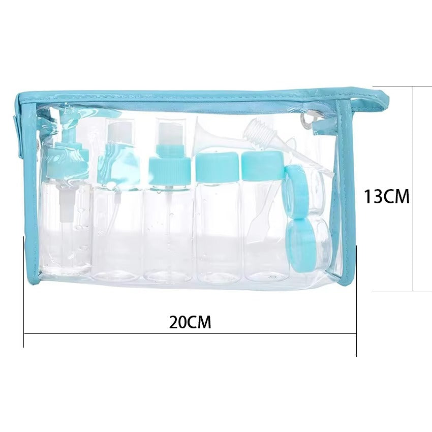 7PCs BPA Free Portable Toiletry Containers Set-(SA2405-178) Cosmetic Organizer Apricot