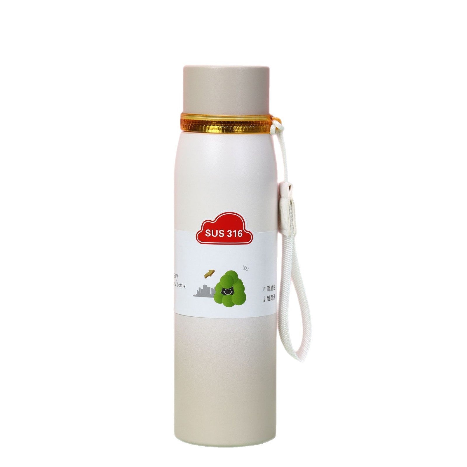 Double-Wall Stainless Steel Insulated Water Bottle(SA2408-219)Beige Apricot