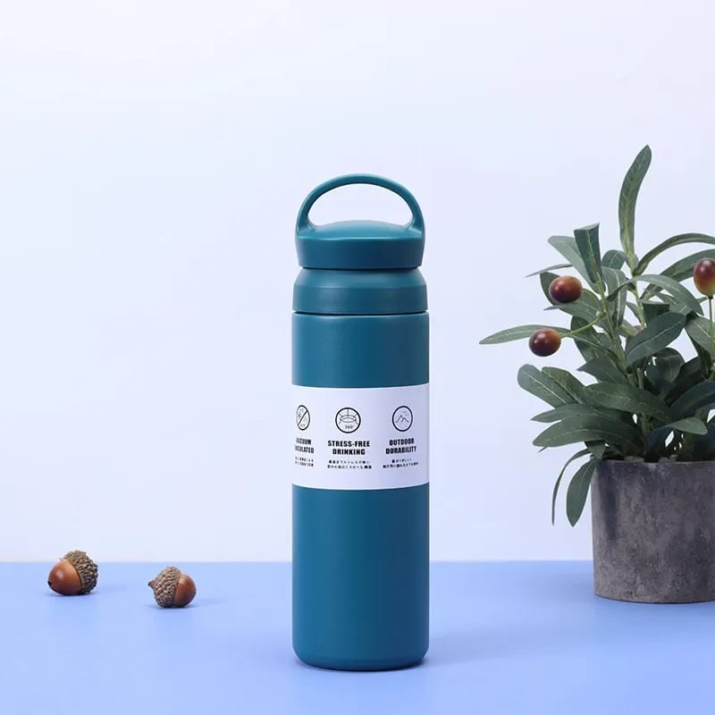 Double-Wall Stainless Steel Insulated Water Bottle(SA2408-225)-Blue Apricot