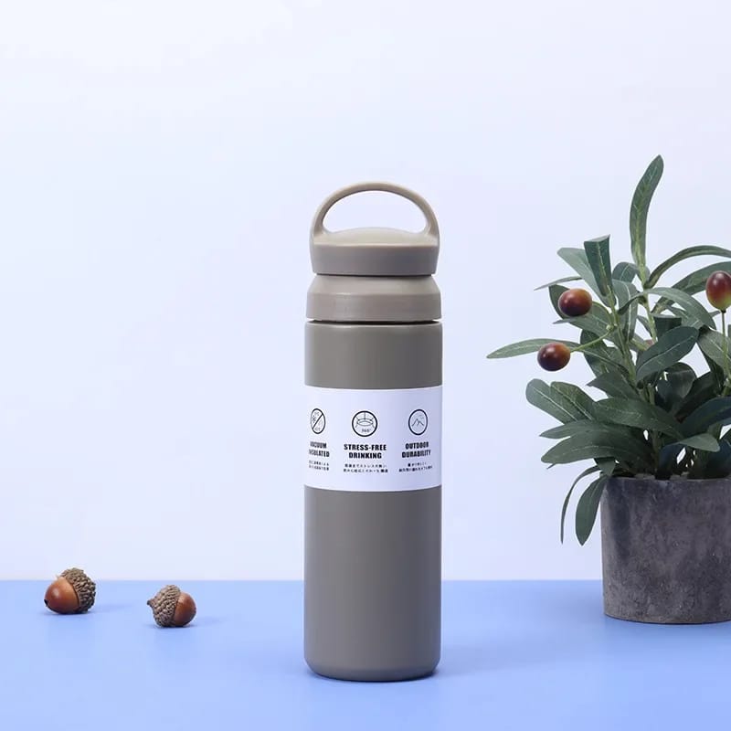 Double-Wall Stainless Steel Insulated Water Bottle(SA2408-225)-Beige Apricot