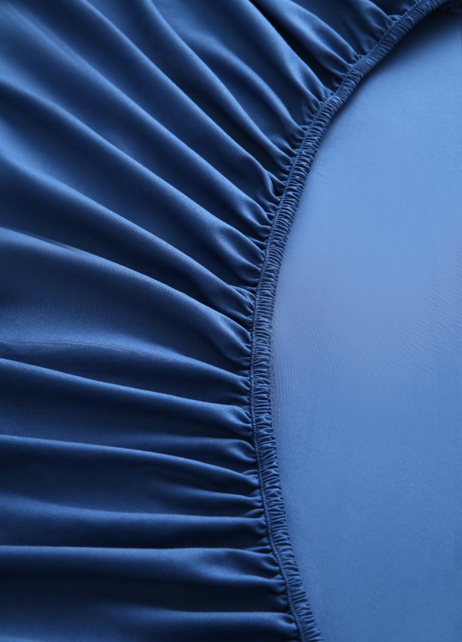 100% Water Replant Fitted Sheet-Blue