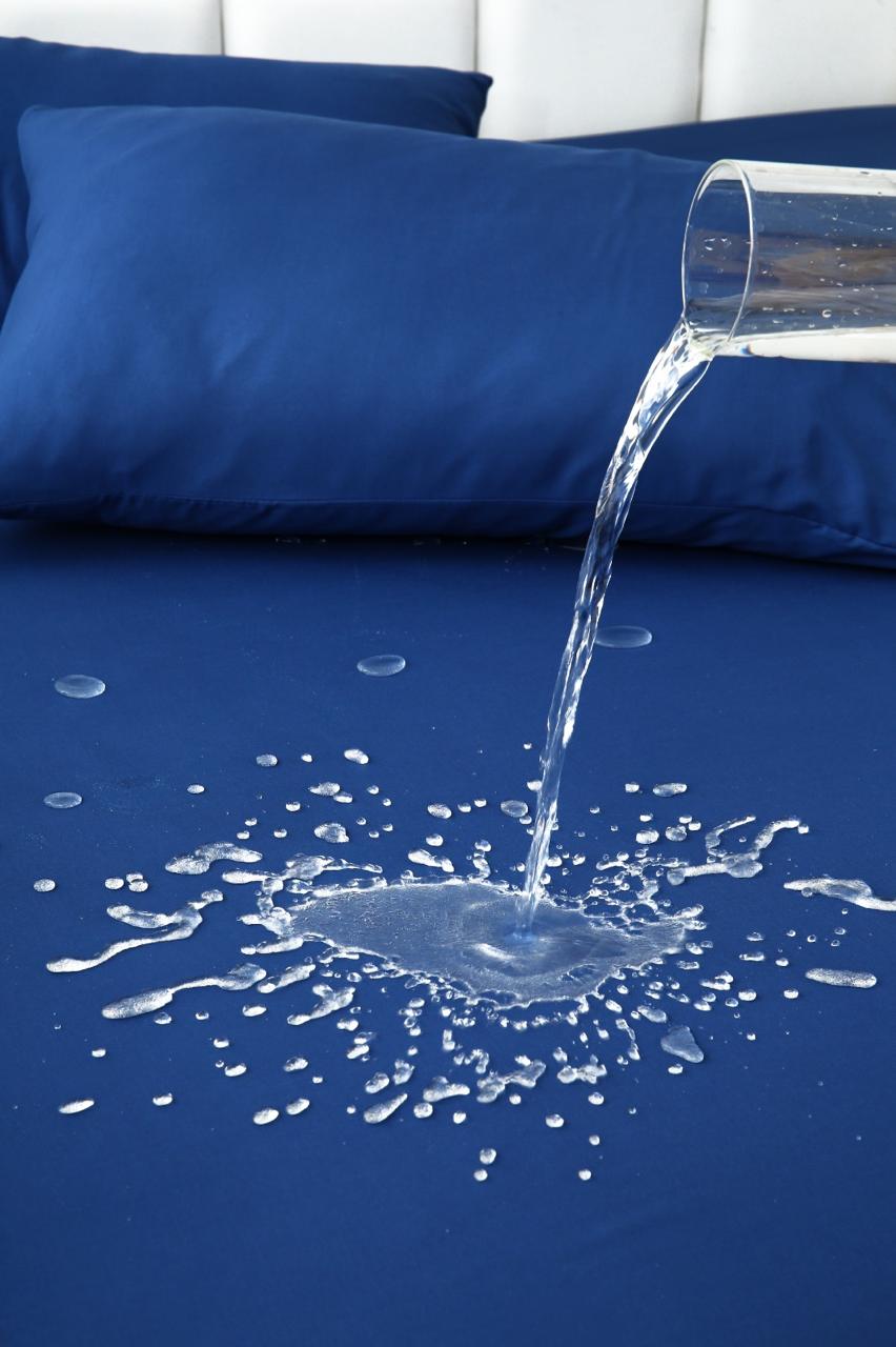 100% Water Replant Fitted Sheet-Blue