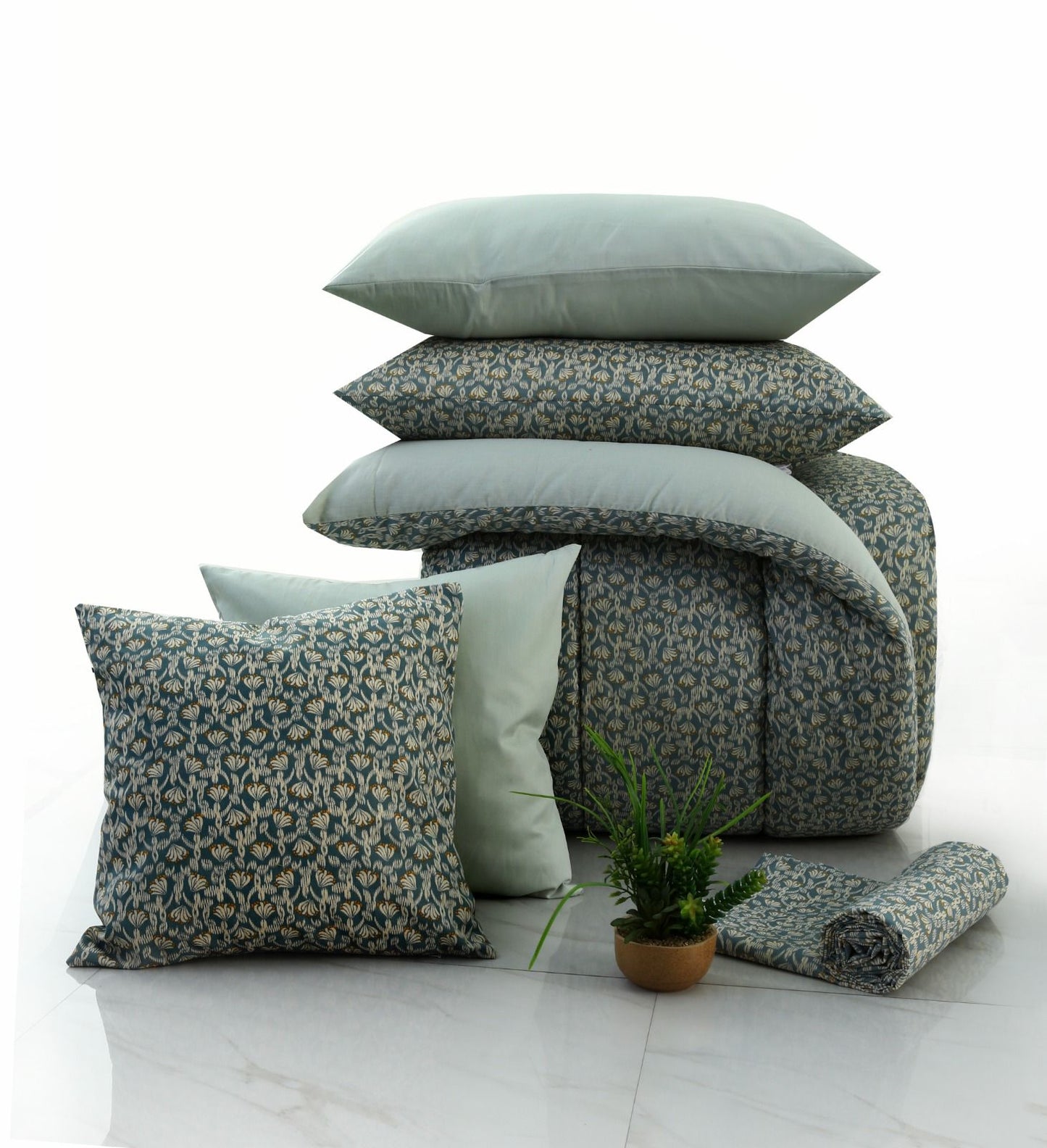 5 PCs Single Comforter Set-Spoonflowers Comforters Apricot