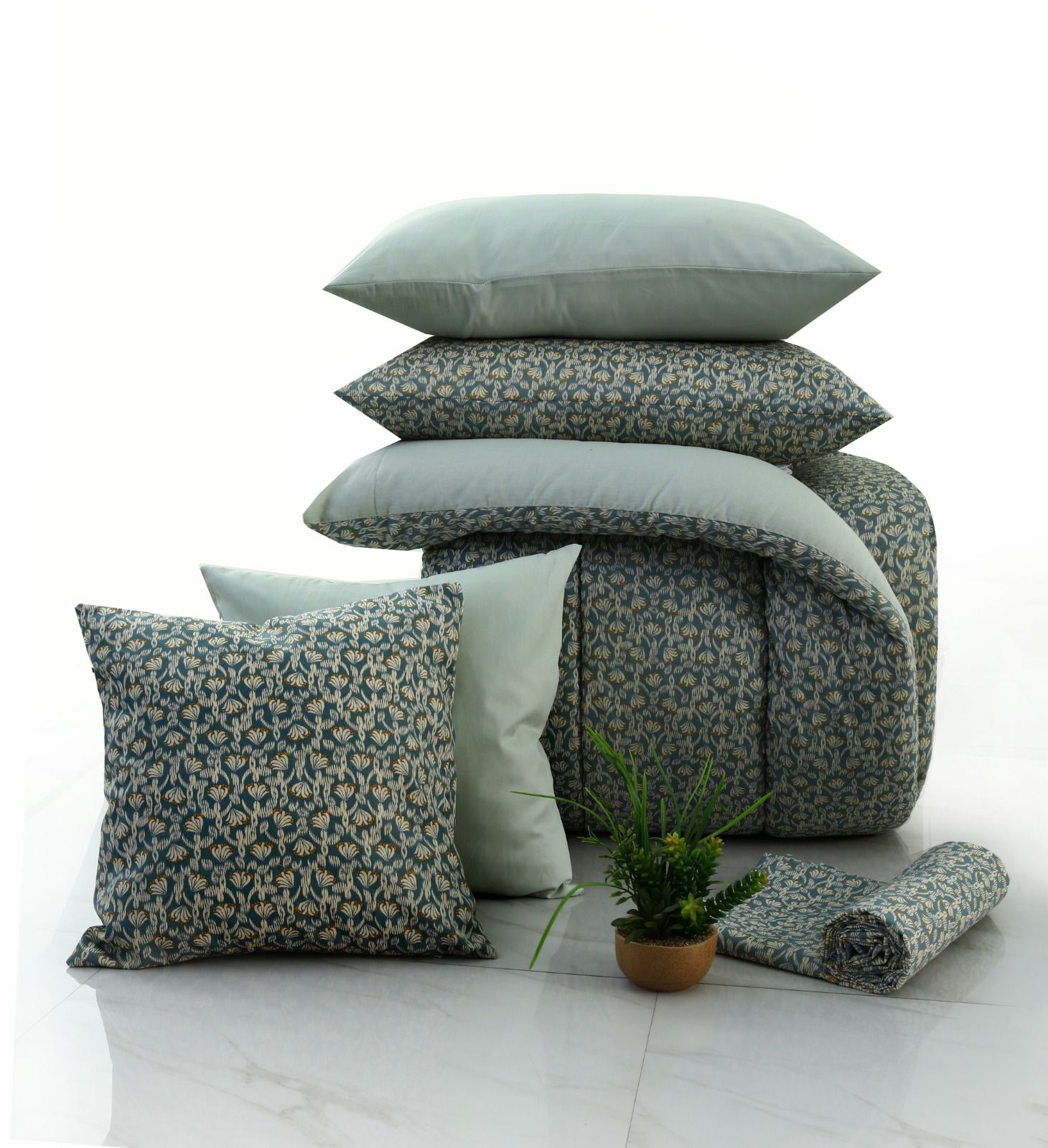 5 PCs Single Comforter Set-Spoonflowers Comforters Apricot