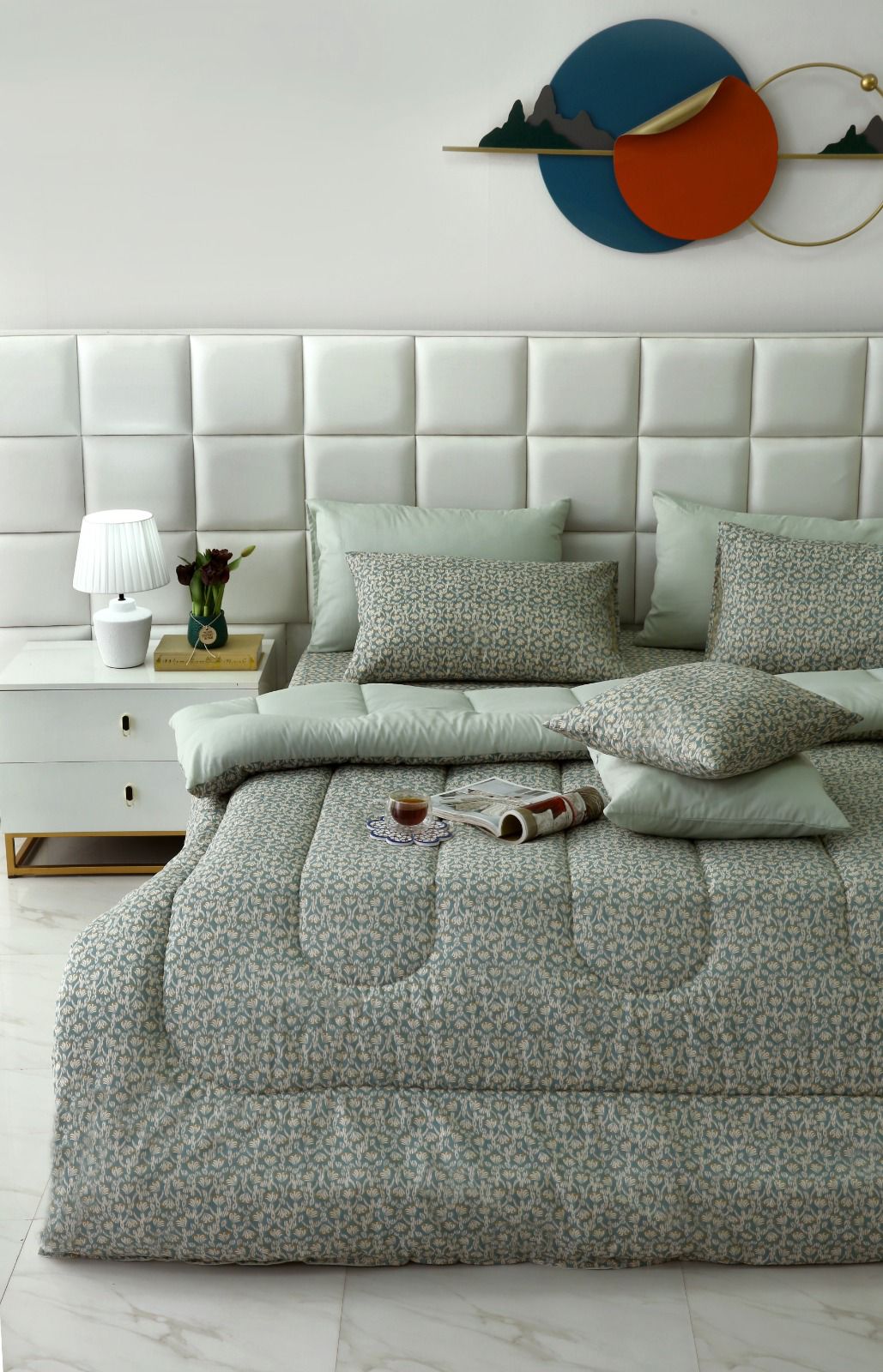 5 PCs Single Comforter Set-Spoonflowers Comforters Apricot