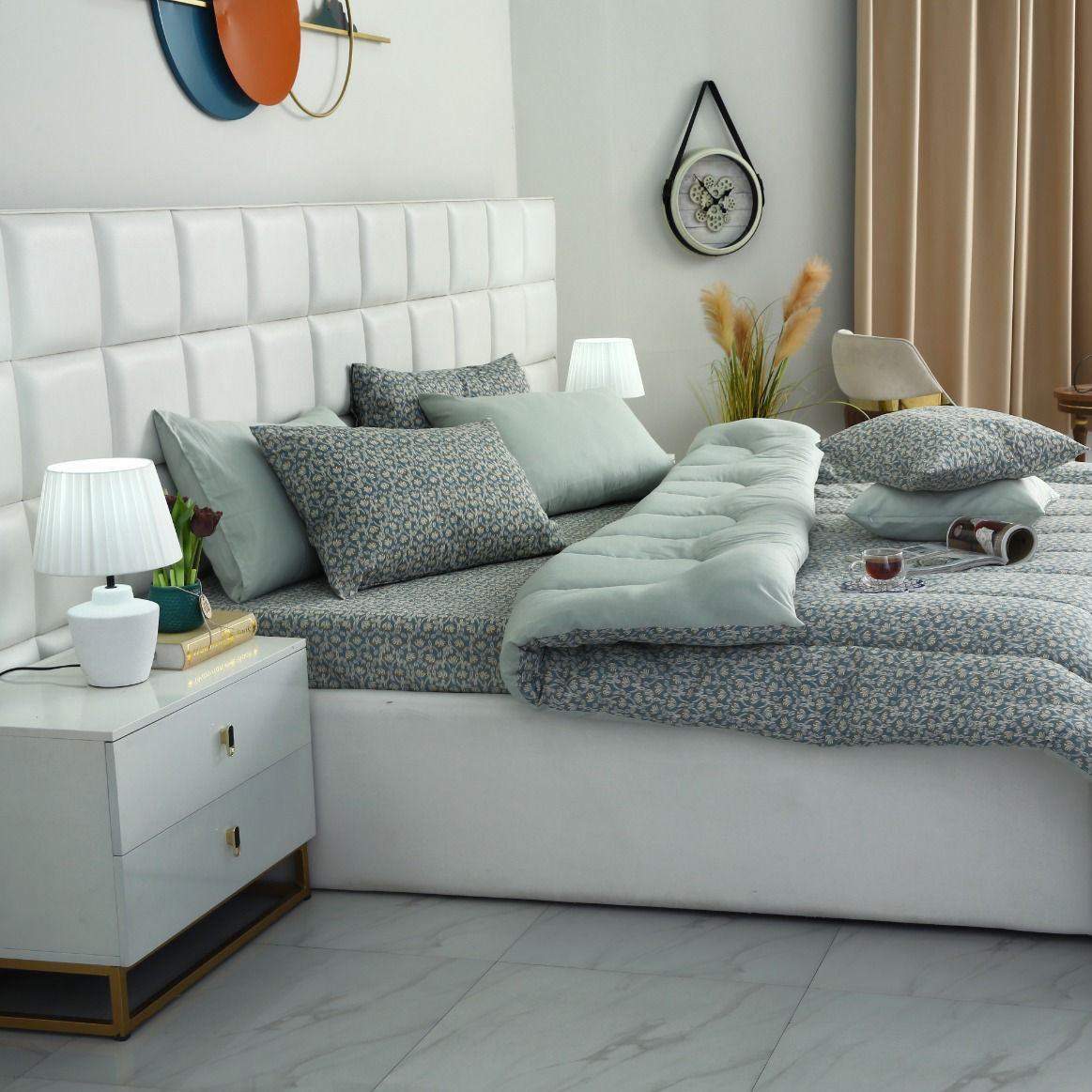 5 PCs Single Comforter Set-Spoonflowers Comforters Apricot