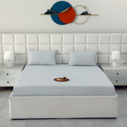 Fitted Bed Sheet- PFT009 Fitted Sheets Apricot