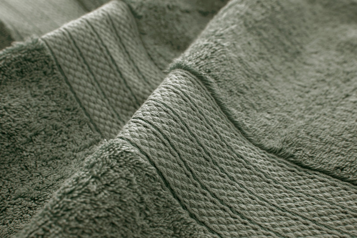 1 PC 100% Cotton Towel (16079)- Dessert Sage Bath Towels & Washcloths Apricot
