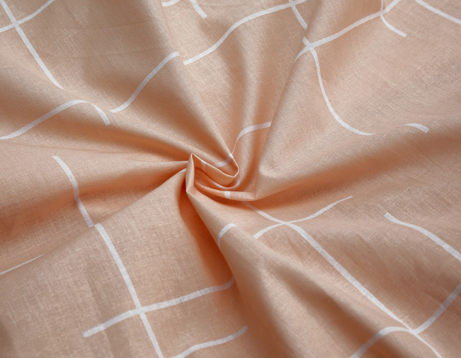 Zipper Mattress Cover Printed-Peach Lining Protectors Apricot   