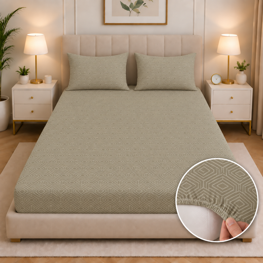 Fitted Bed Sheet- PFT0285