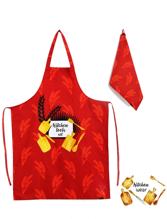Cooking Kitchen Aprons for Women/Men-KA13 Apricot