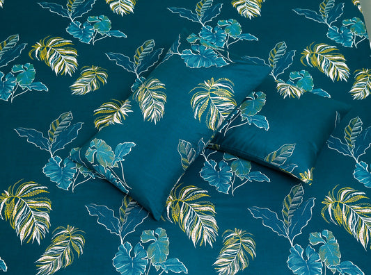 2Pcs Single Bed Sheet-Caulifower single bed sheet Apricot