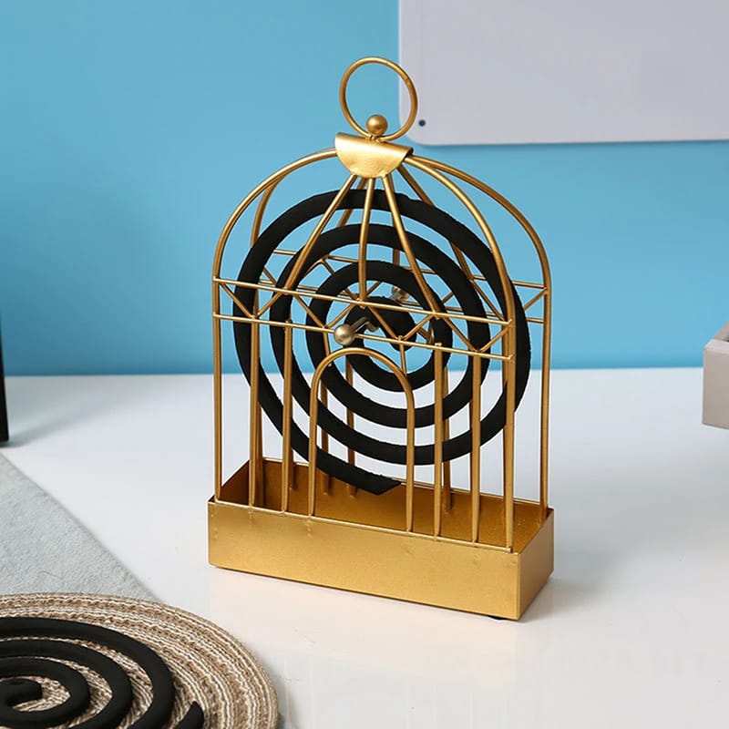 Mosquito Coil Holder (SA2512-03)Gold Storage Organizer Apricot