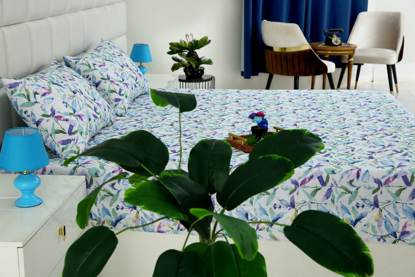 3 PCs Double Bed Sheet-DB205