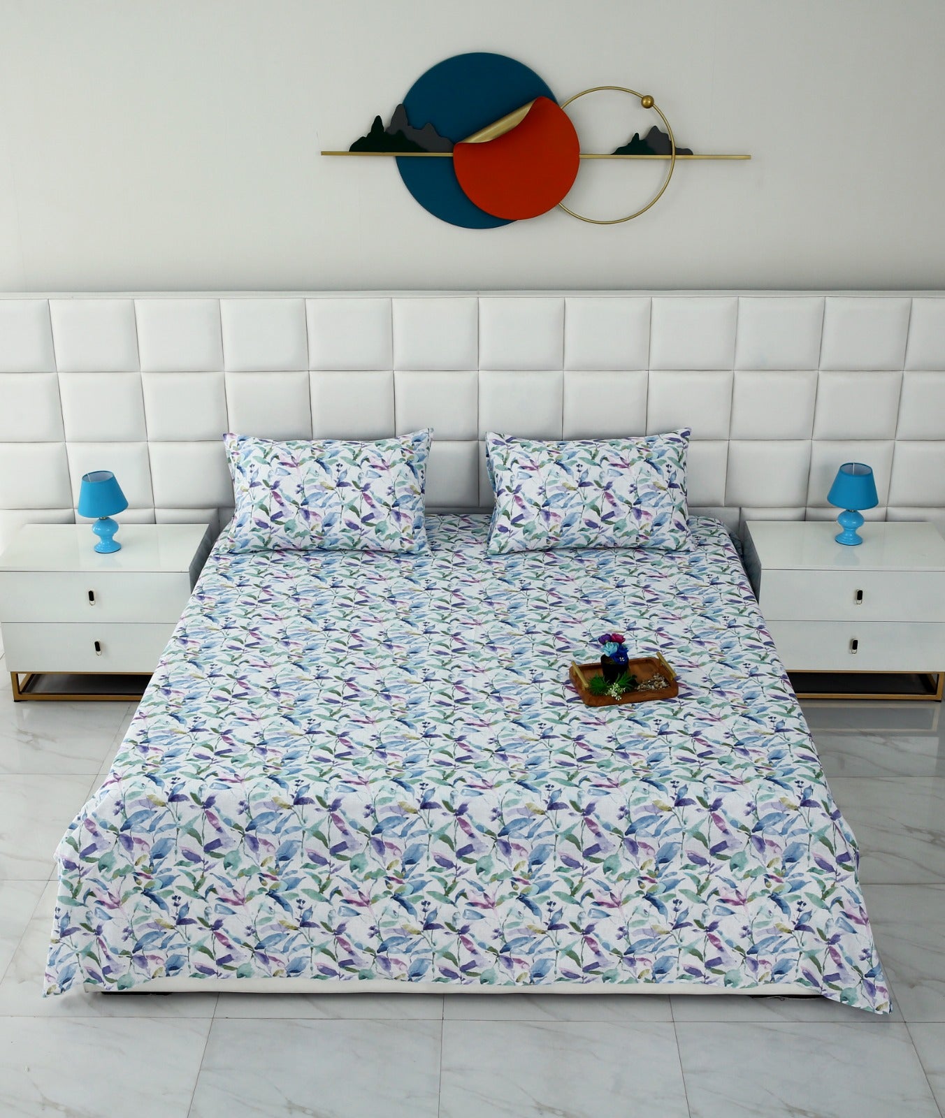 3 PCs Double Bed Sheet-DB205