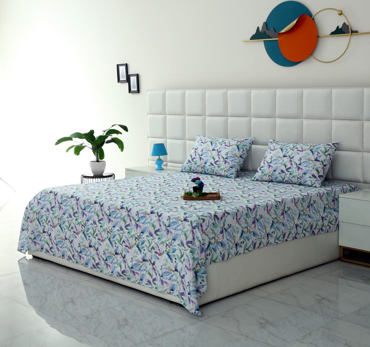 3 PCs Double Bed Sheet-DB205