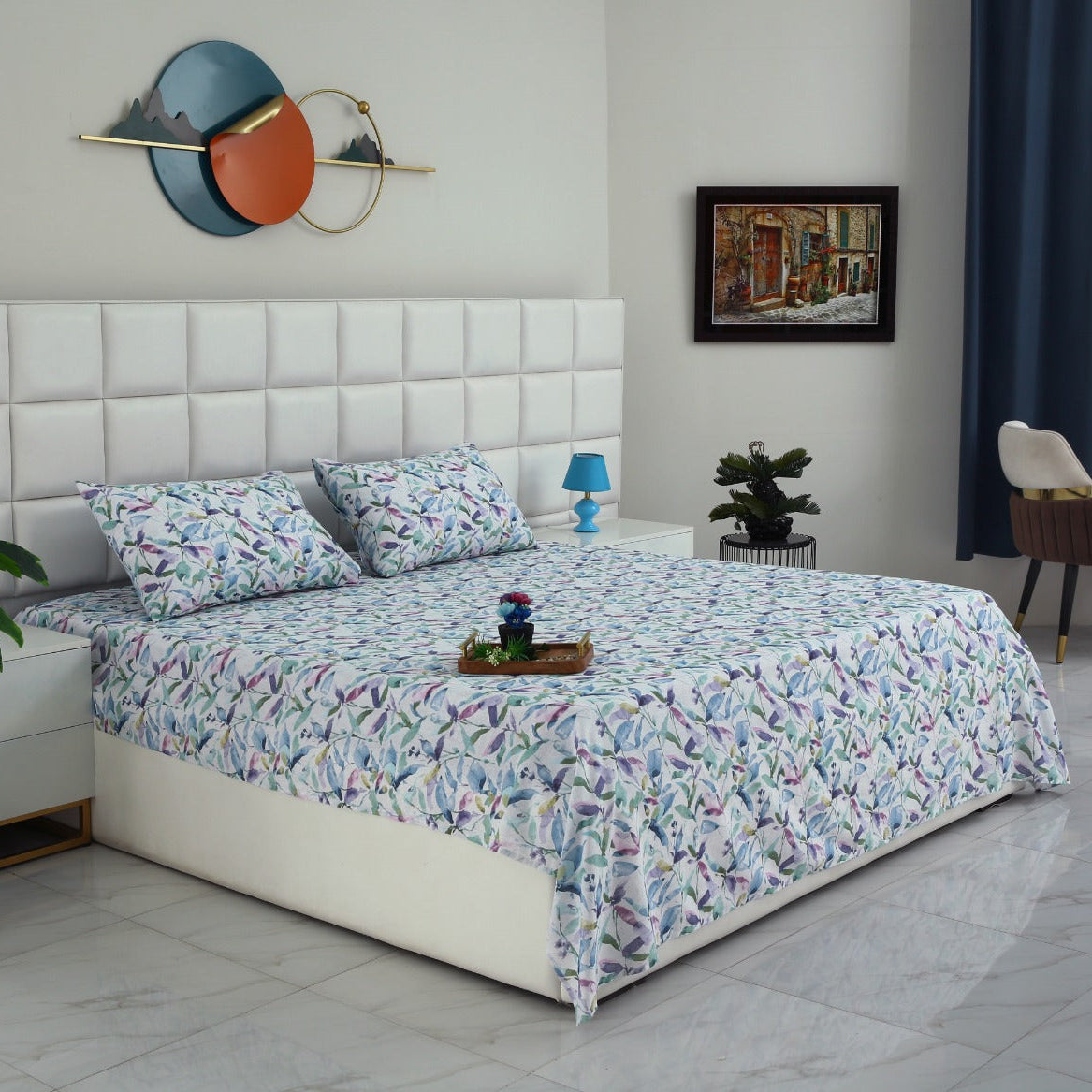 3 PCs Double Bed Sheet-DB205