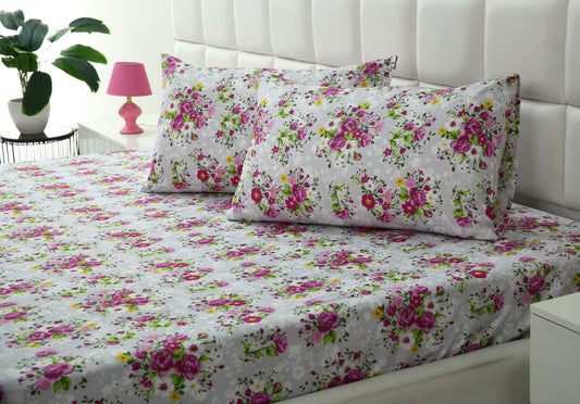 2Pcs Single Bed Sheet-Sweet Pae single bed sheet Apricot