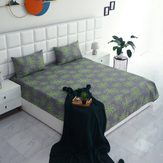 2Pcs Single Bed Sheet-Carnation