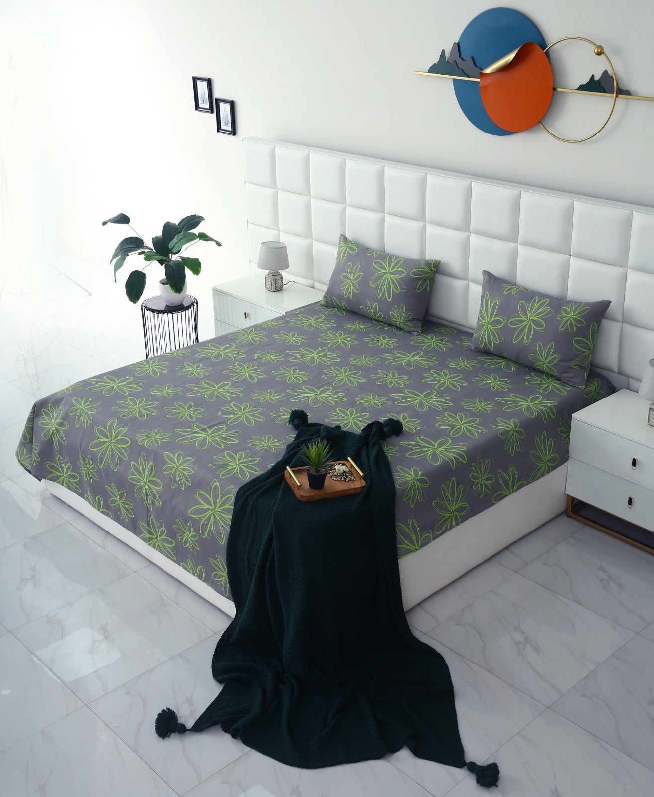 3 PCs Bed Sheet-Carnation BED SHEET Apricot