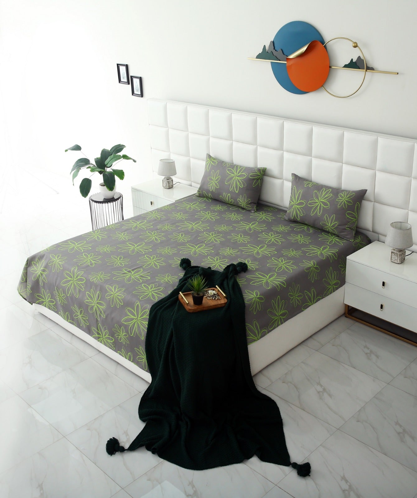 3 PCs Bed Sheet-Carnation BED SHEET Apricot