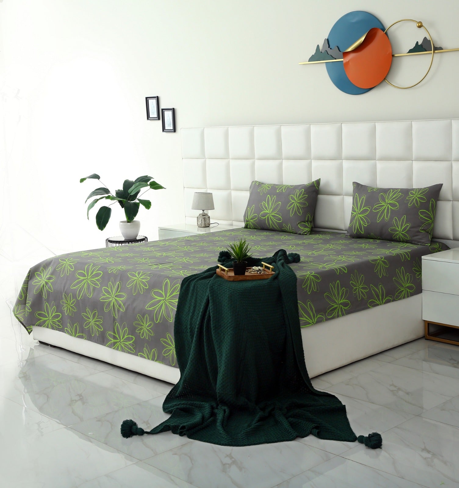 3 PCs Bed Sheet-Carnation BED SHEET Apricot